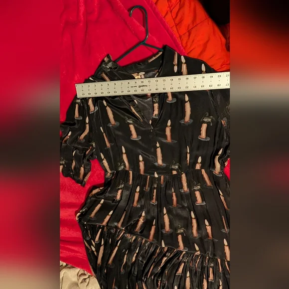 Samatha Pleet Morticia dress in candle sz 18 - Picture 8 of 10